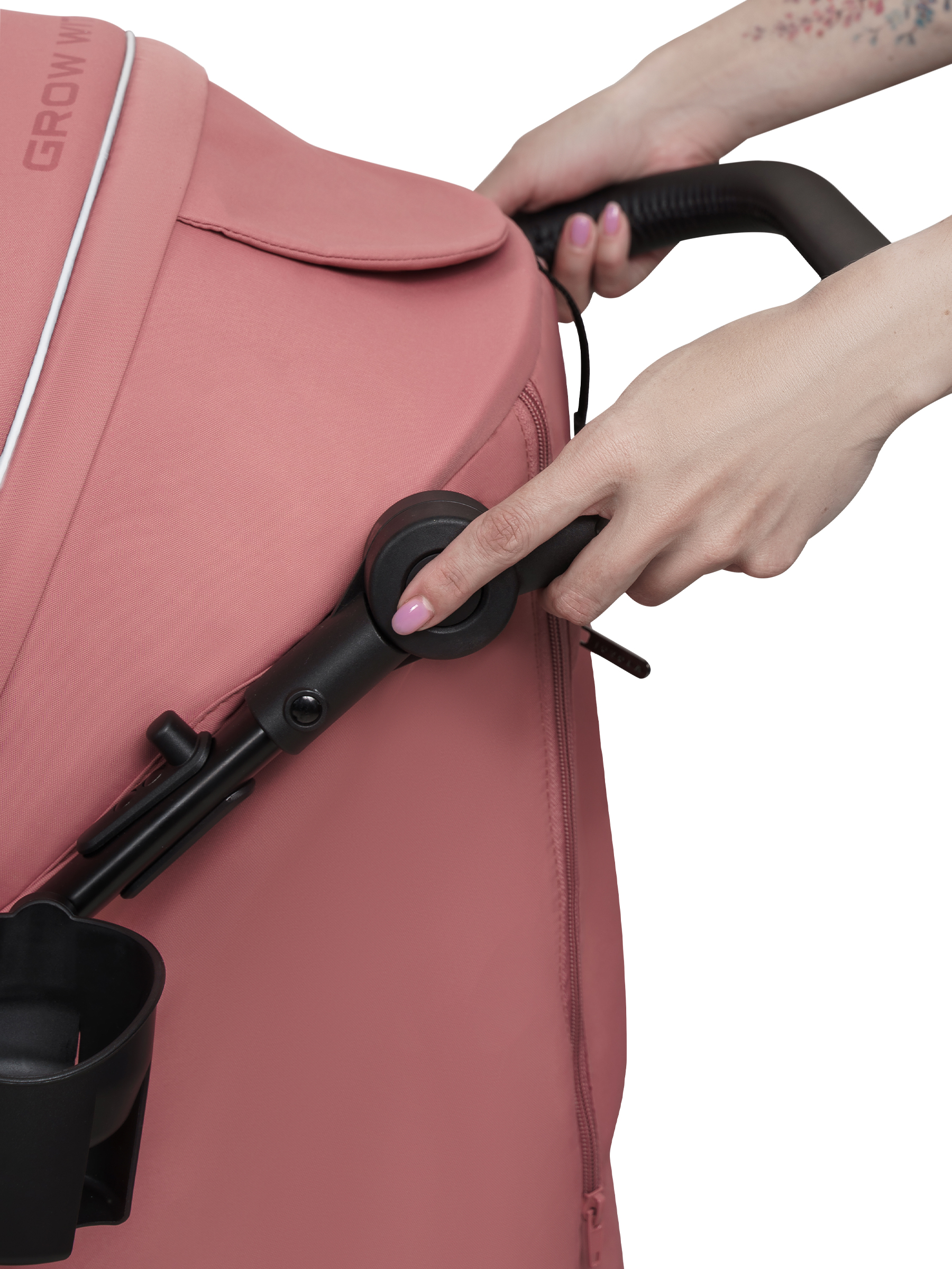 Коляска прогулочная JOVOLA Selena SL, всесезонная розовый - фото 32