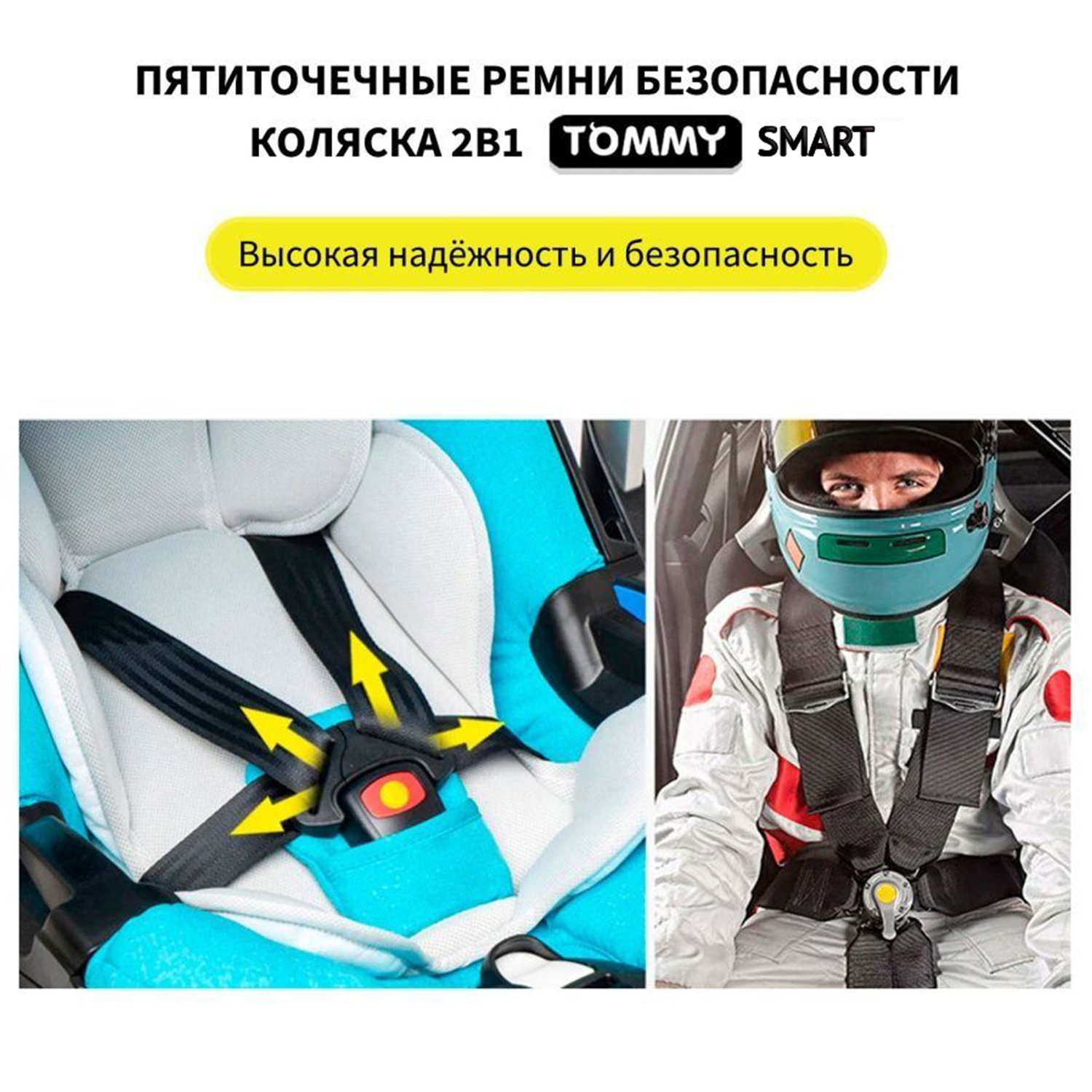 Коляска трансформер TOMMY Smart - фото 8