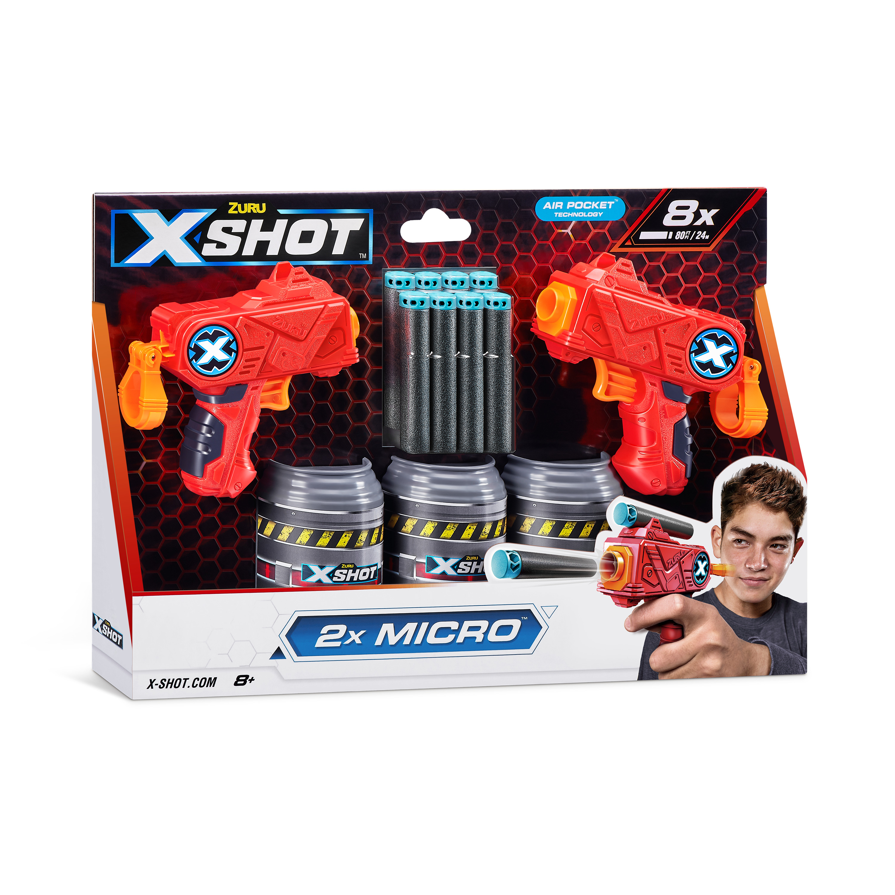 Бластер Zuru XSHOT  Excel Эксель микро 2 бластера - фото 11