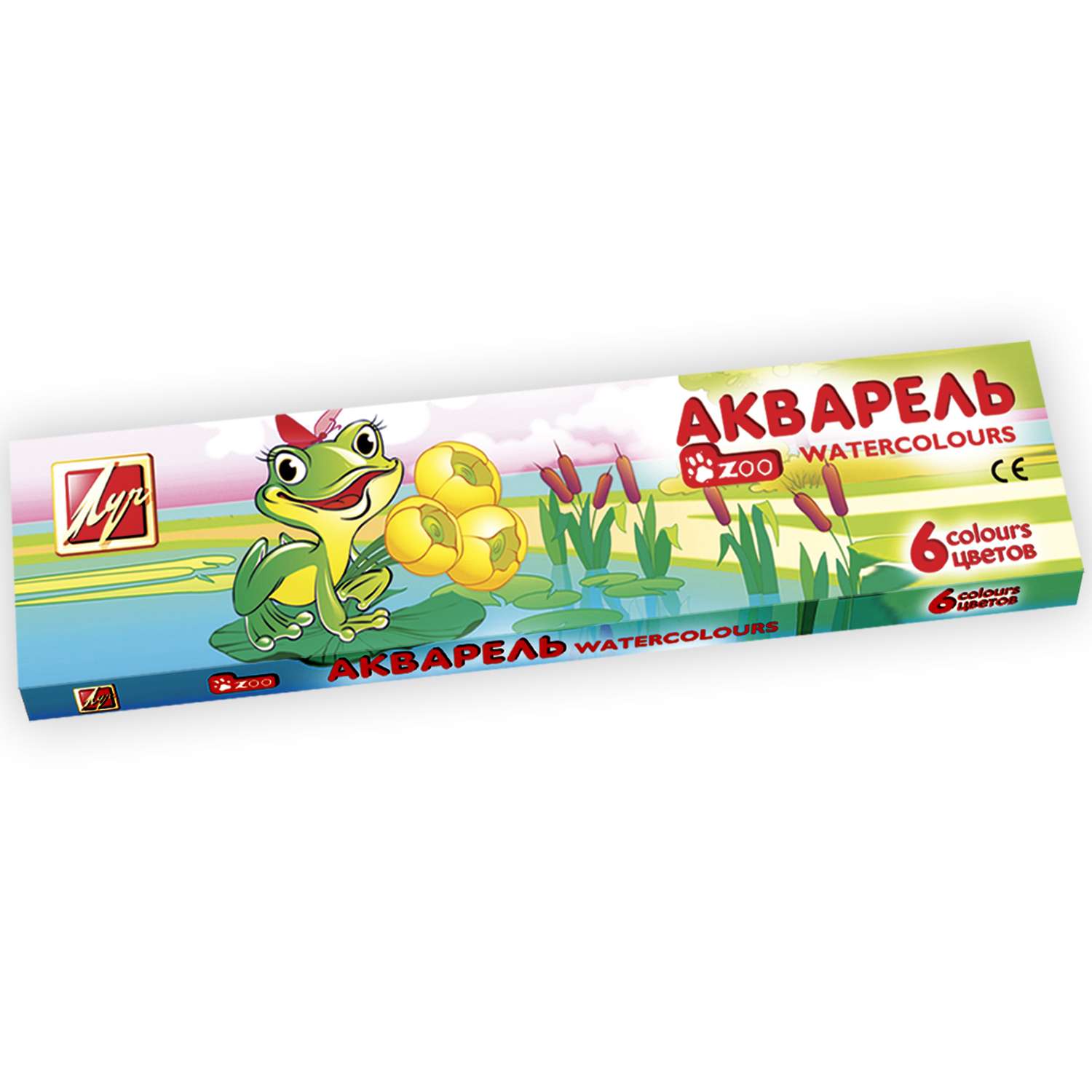 Краски акварель Луч 6 цв. - фото 1