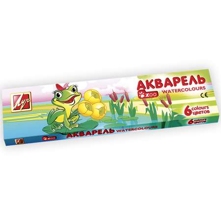 Краски акварель Луч 6 цв.