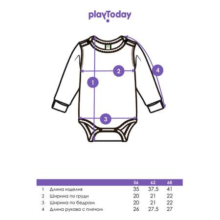 Боди PlayToday 2 шт