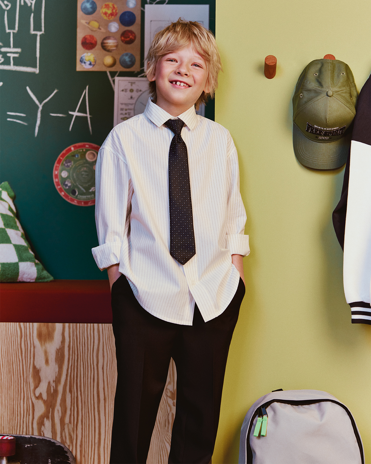 Рубашка Futurino School B26FS2BZ03stripetb00I4 - фото 10