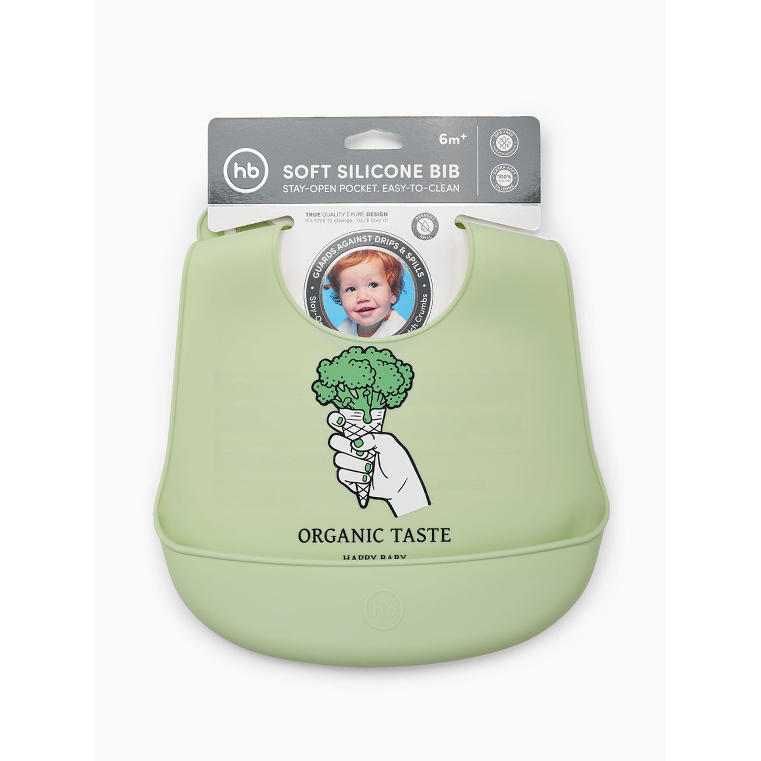 Нагрудник Happy Baby пластик - фото 5