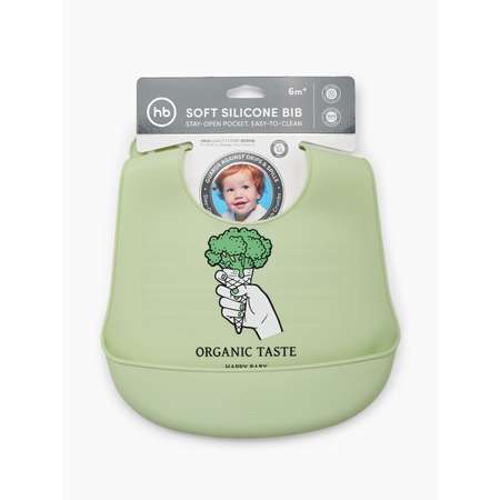 Нагрудник Happy Baby пластик