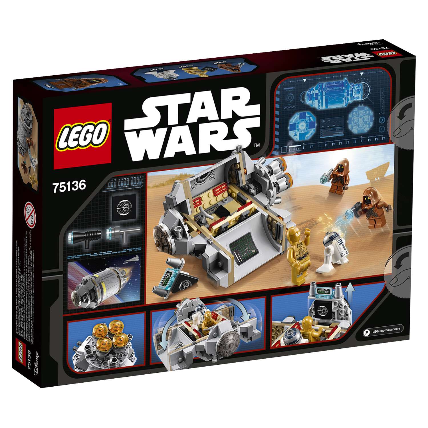 Конструктор LEGO Star Wars Спасательная капсула дроидов блочный - фото 3