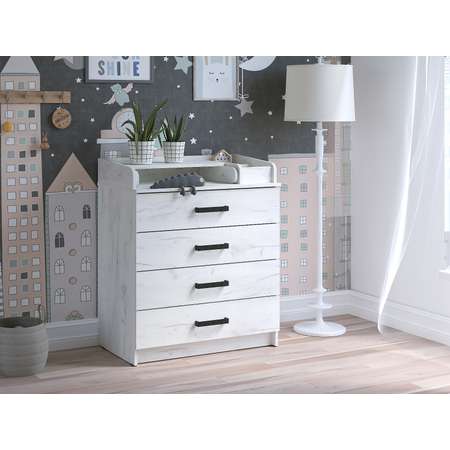 Пеленальный комод aton baby furniture Marvin дуб крафт белый