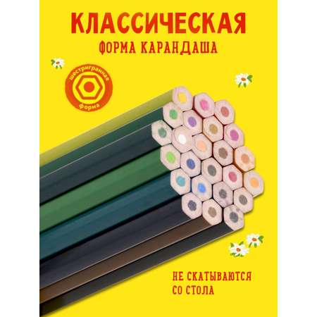 Карандаши цветные Каляка-Маляка 24 шт.