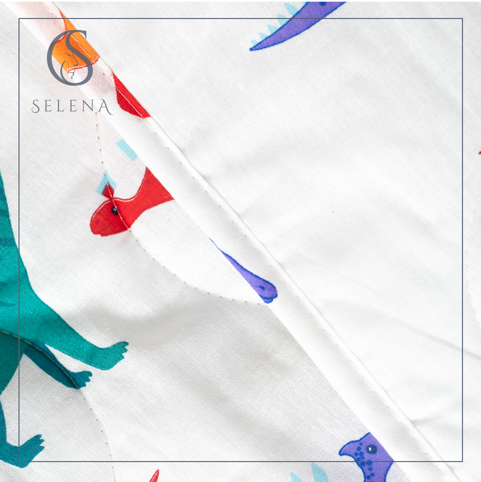 Одеяло SELENA Дино 110 x 140 см хлопок - фото 6