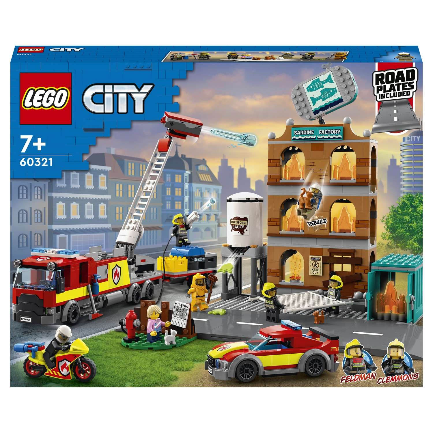 Конструктор LEGO City Fire Пожарная команда блочный - фото 2