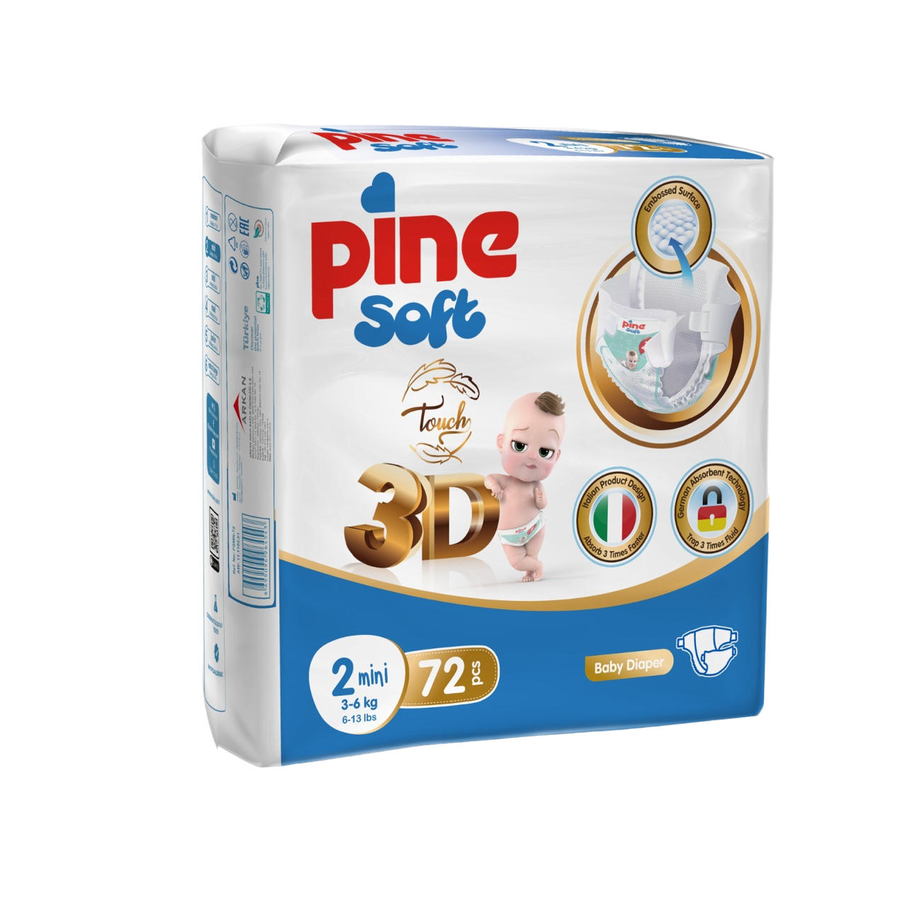 Подгузники Pine 72 шт. - фото 1