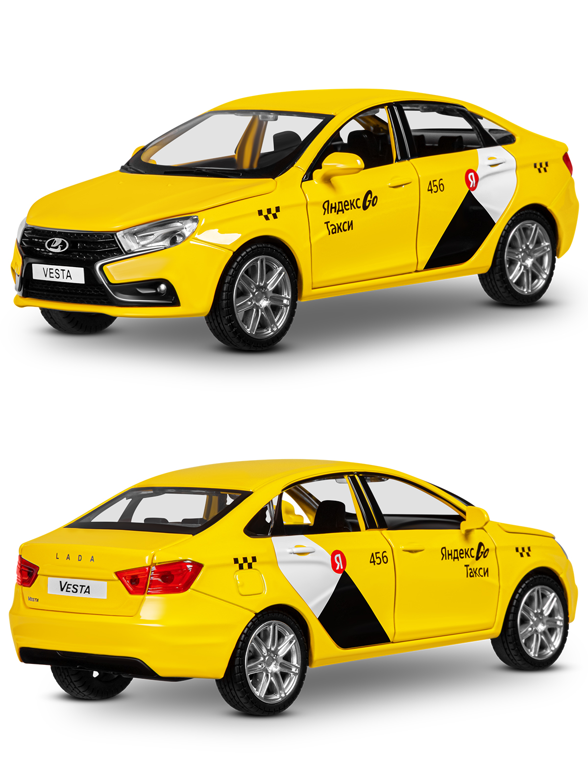 Автомобиль Яндекс GO LADA Vesta Такси озвучено Алисой 1:24 JB1251345/Яндекс GO - фото 28