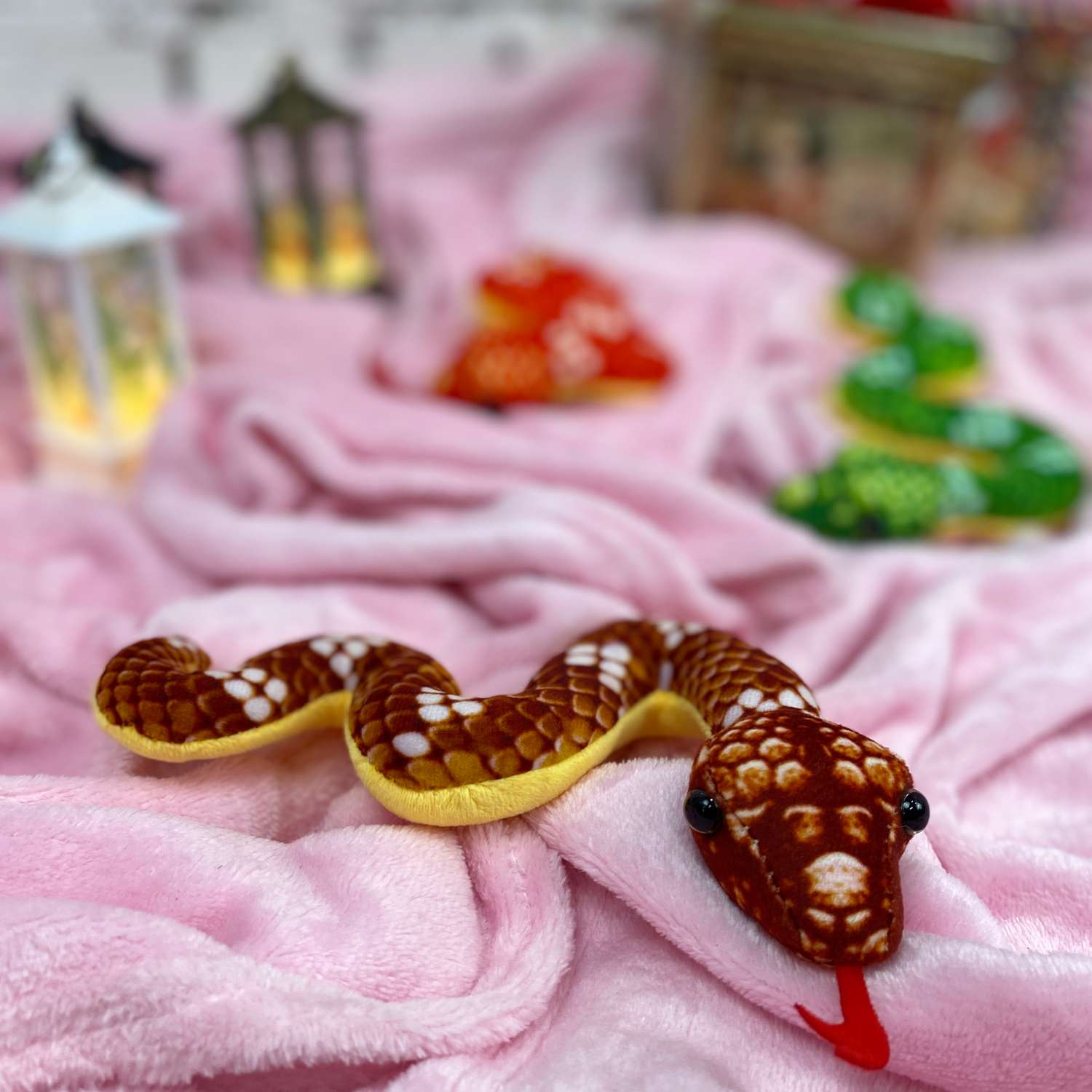 Игрушка мягкая Плюшевая мафия змея 3.5 см в ассортименте - фото 3