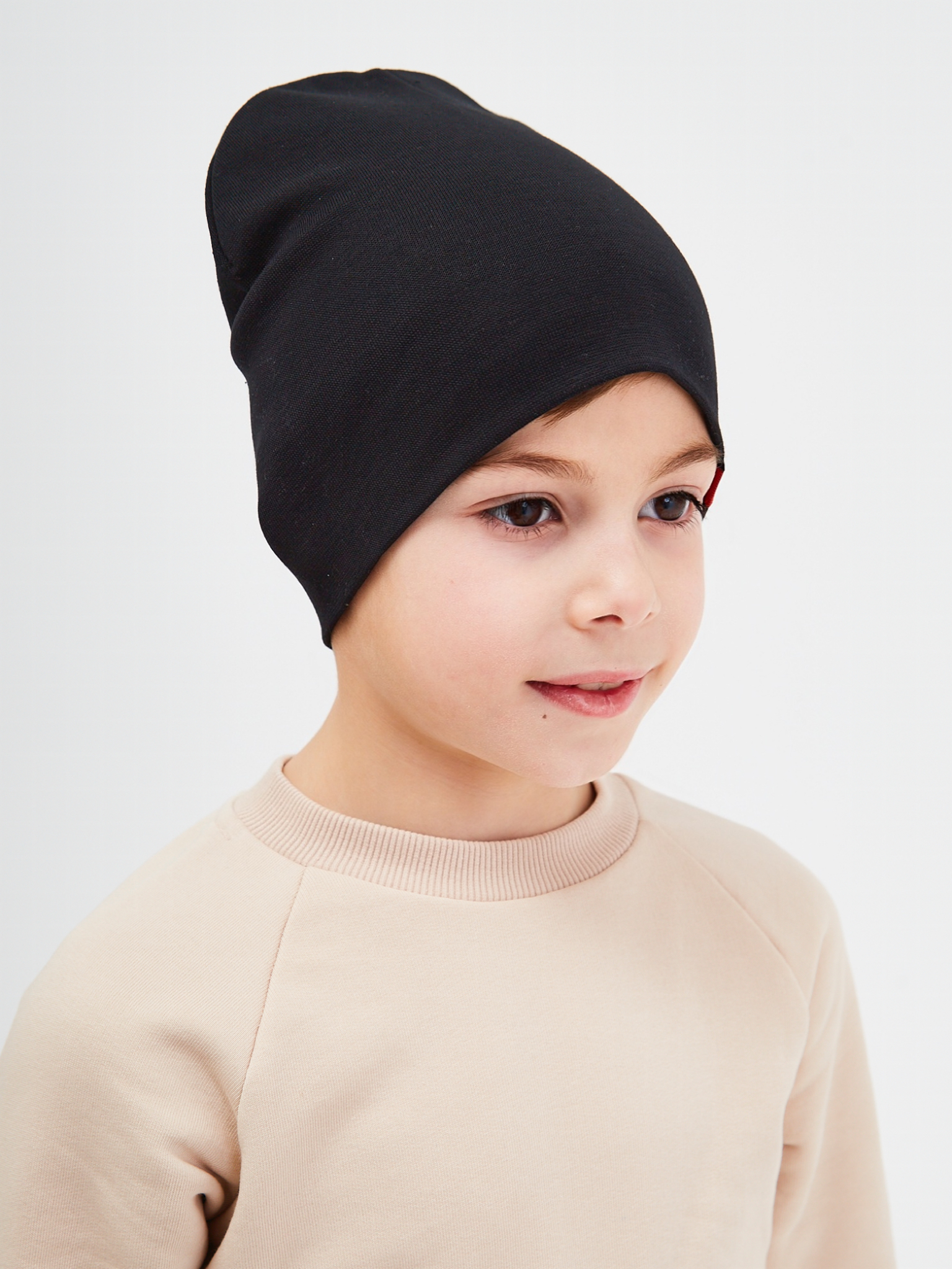 Шапка NYCkids NYC-H-037-plain-black - фото 8