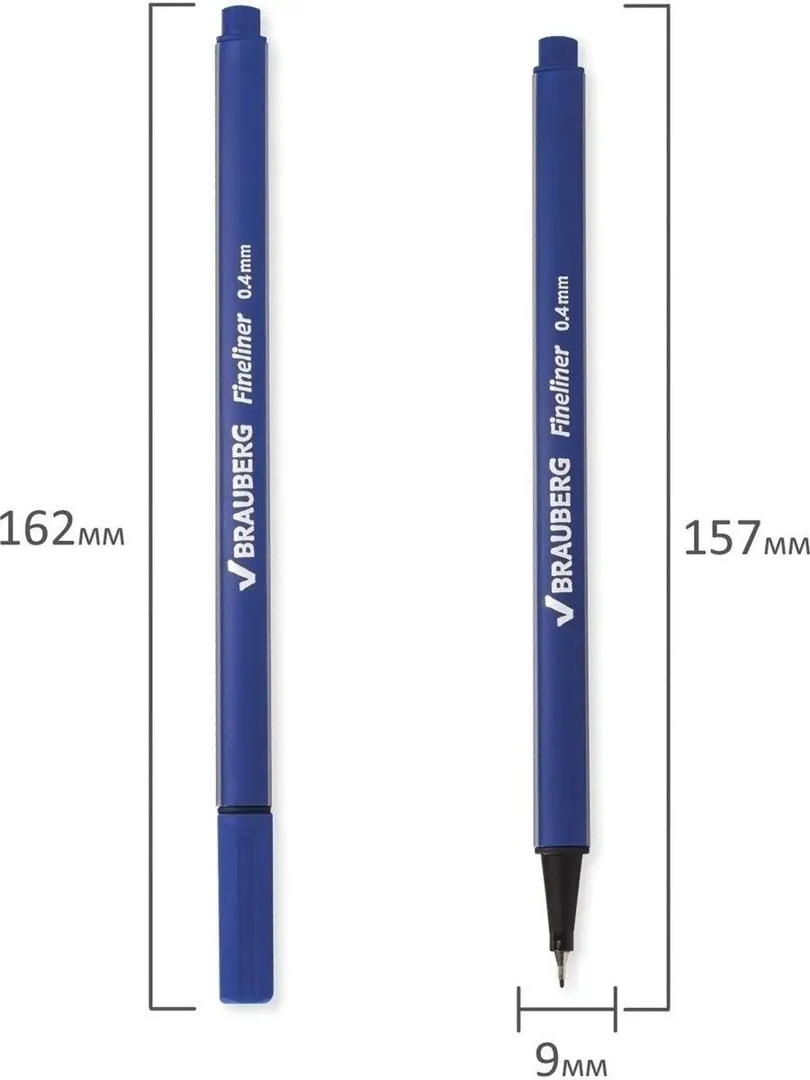 Ручка капиллярная Brauberg 12 шт. - фото 8