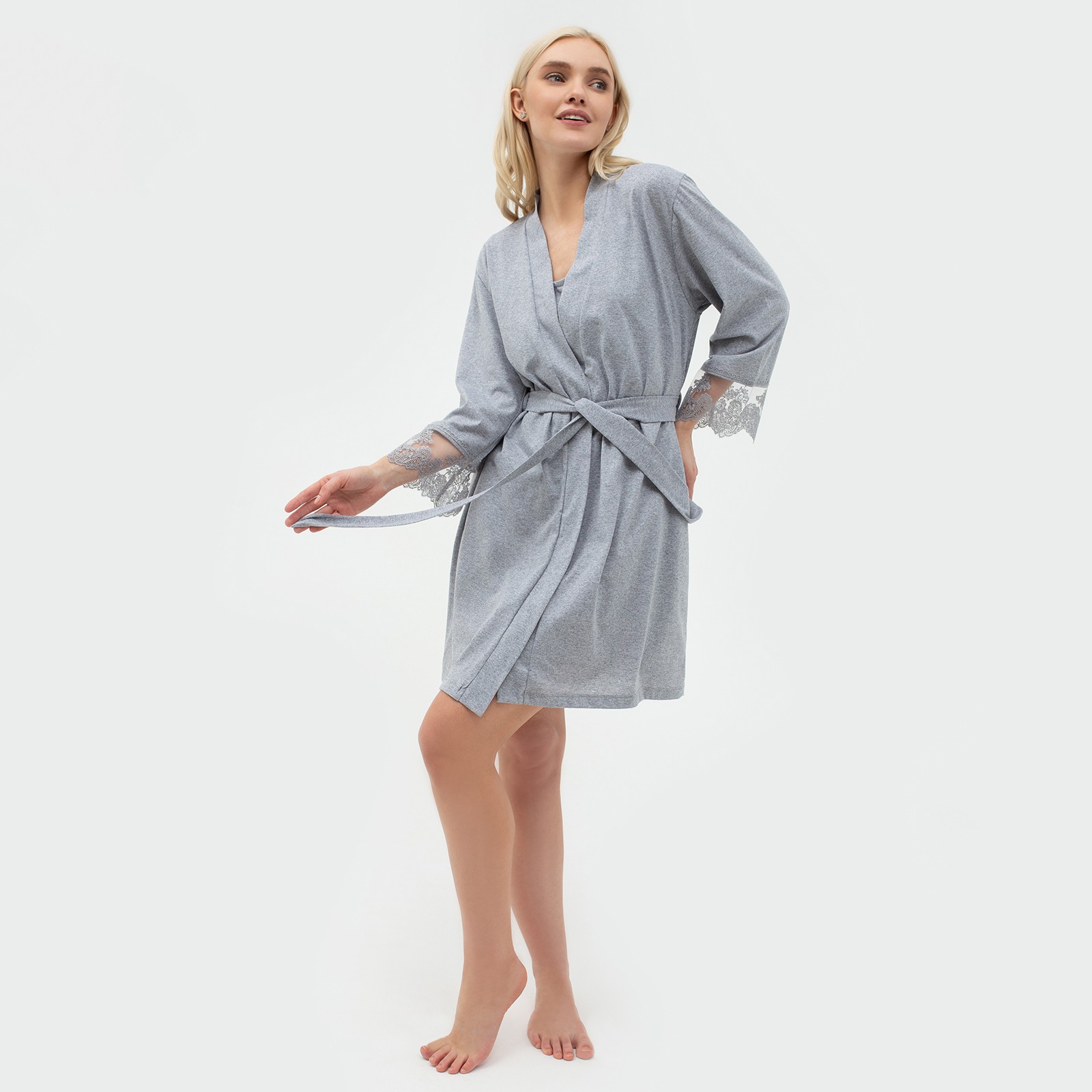 Халат с сорочкой Kaftan 7661998 - фото 2