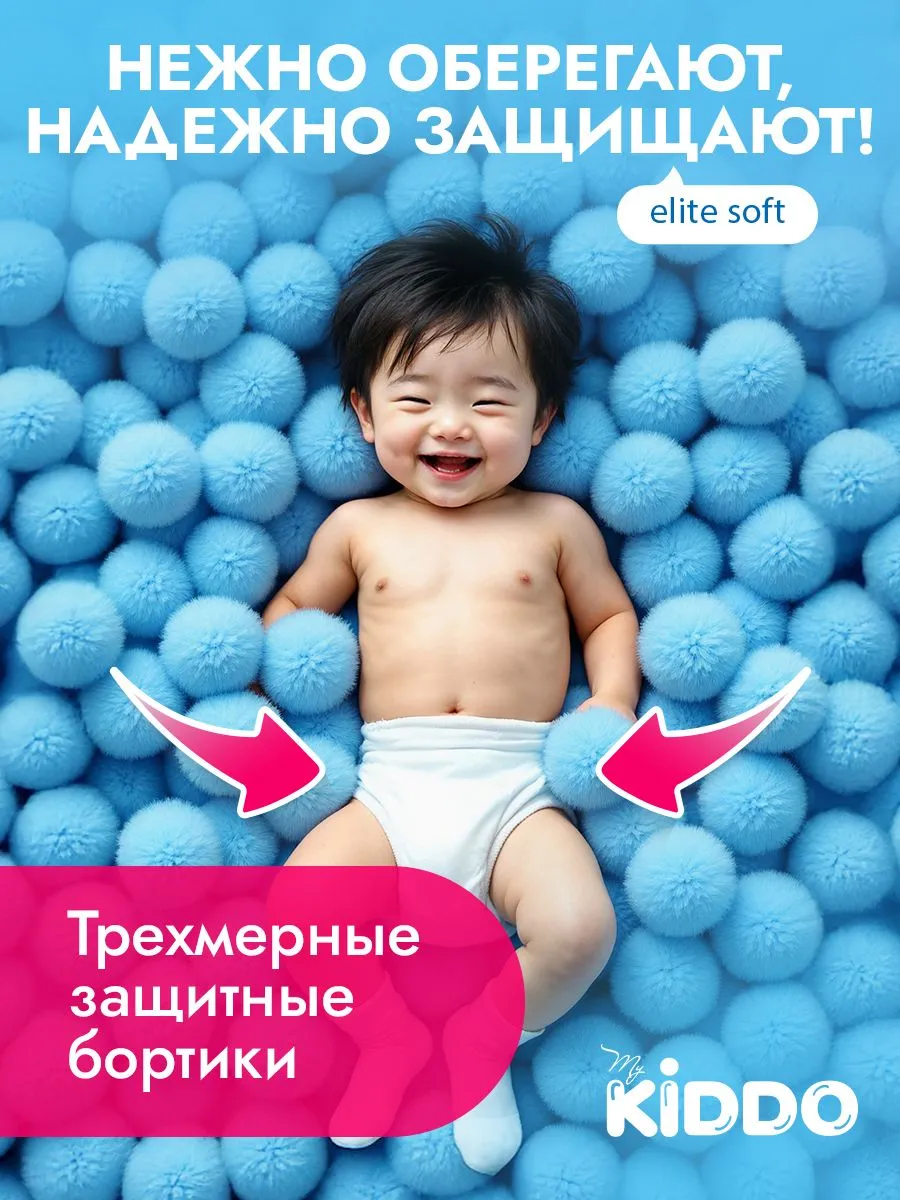 Трусики Kiddo Elite Soft M (6-10 кг) 58 шт. - фото 6