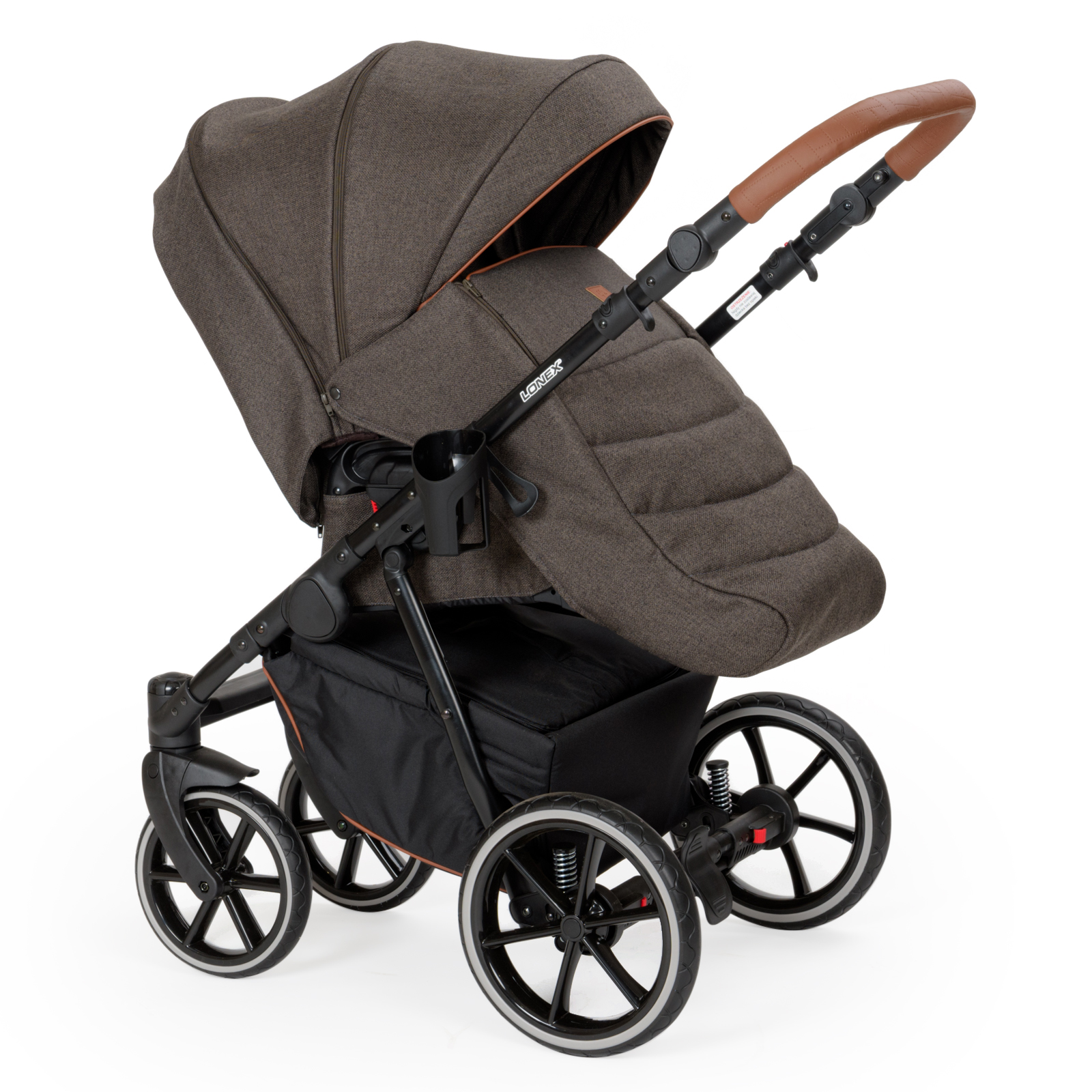 Коляска 2в1 LONEX Pax Eko Pro Dark - фото 16