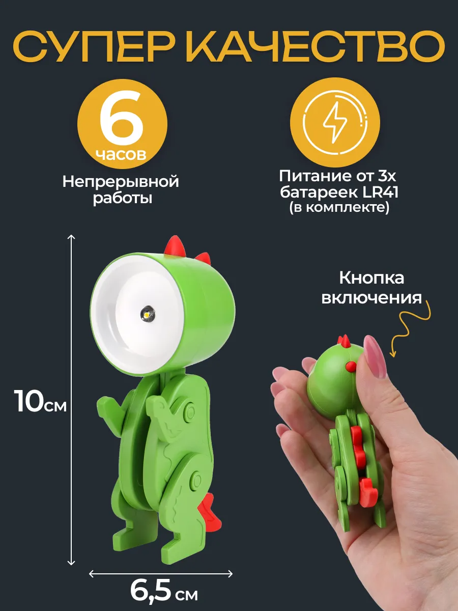 Светильник декоративный Miland Механический динозаврик - фото 3