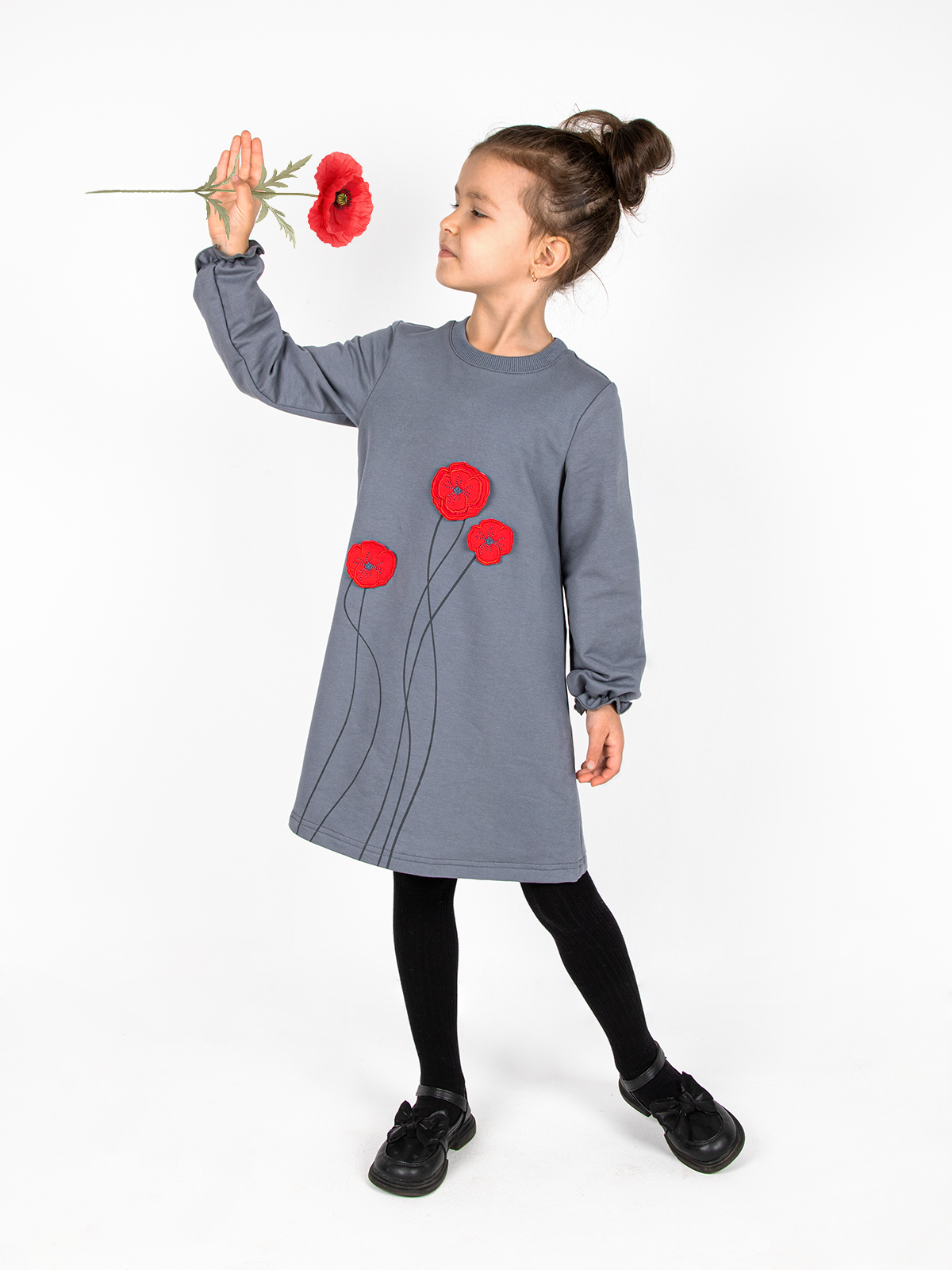 Платье Осьминожка 423-169/пв маки - фото 1