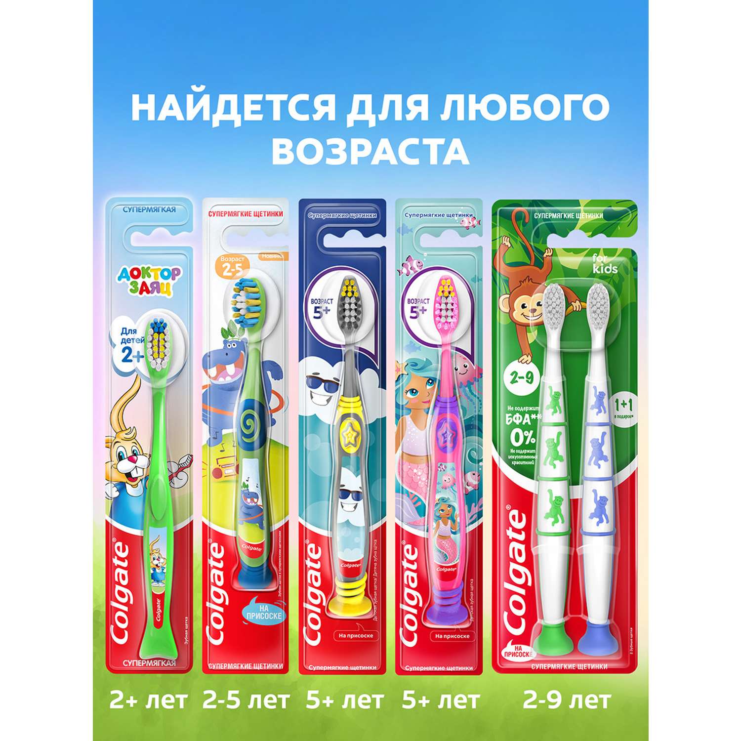 Зубная щетка классическая Colgate от 2 лет в ассортименте - фото 17