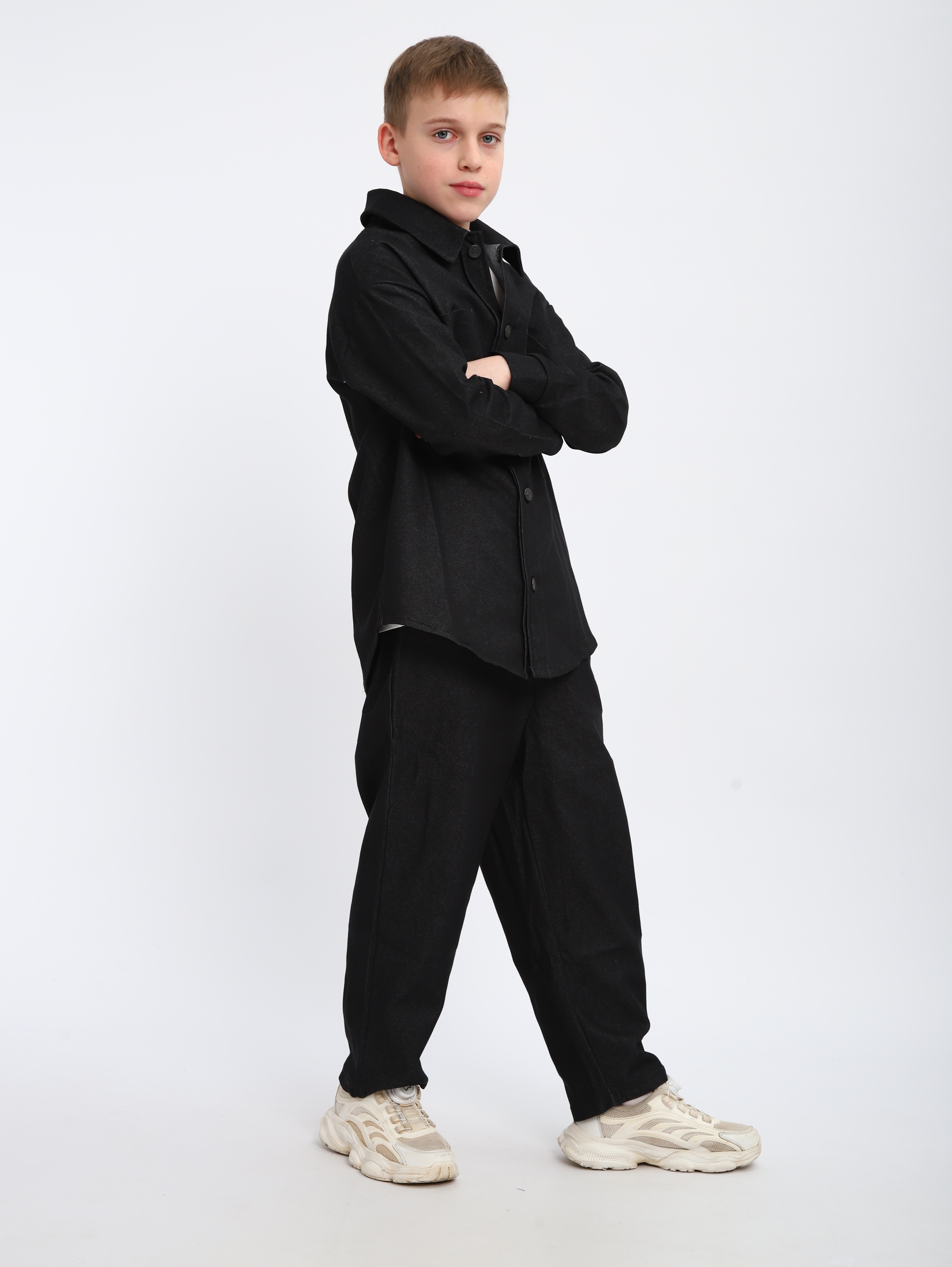 Костюм ЛАДОШКИ Комплект Деним черный - фото 7