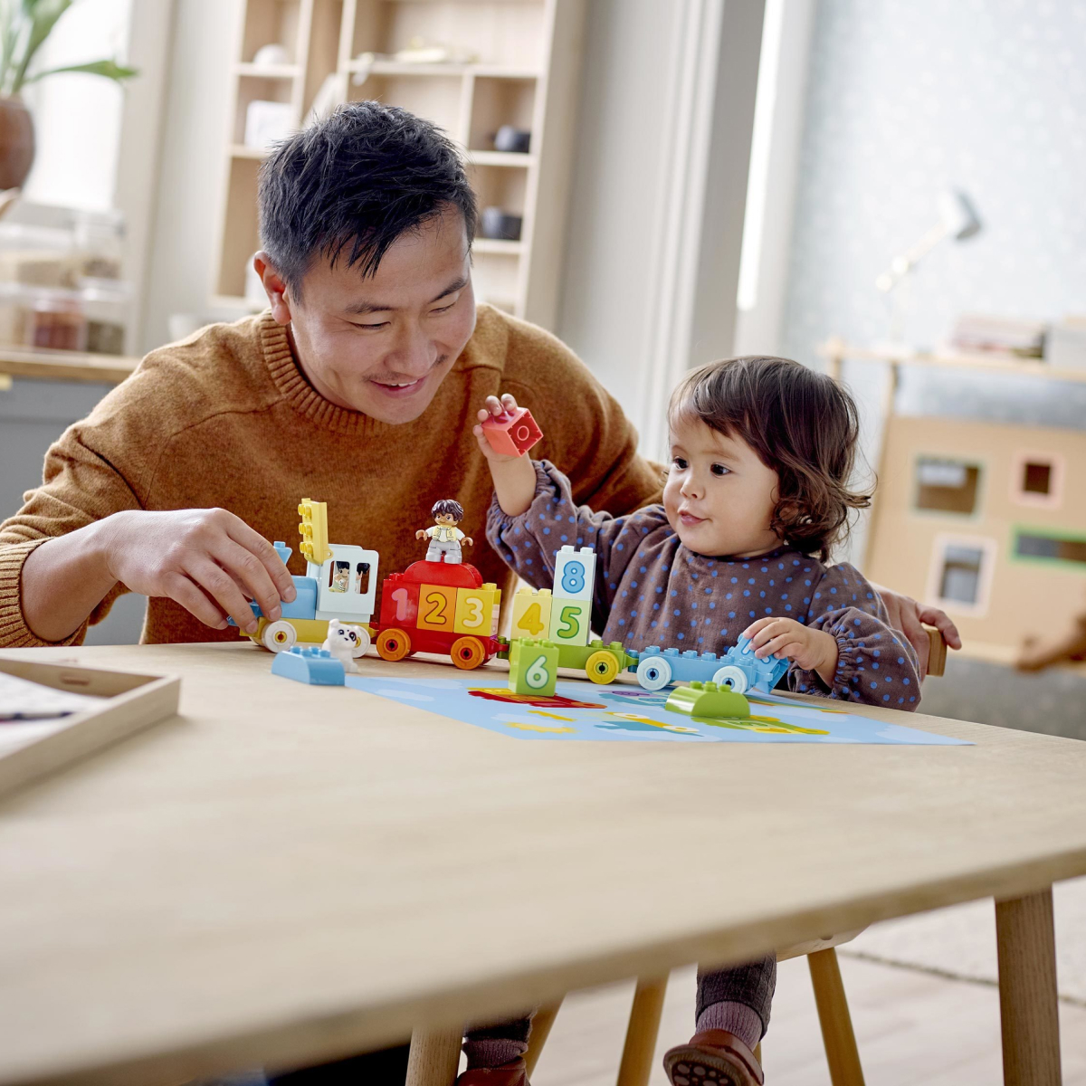 Конструктор LEGO DUPLO Поезд с цифрами блочный - фото 9