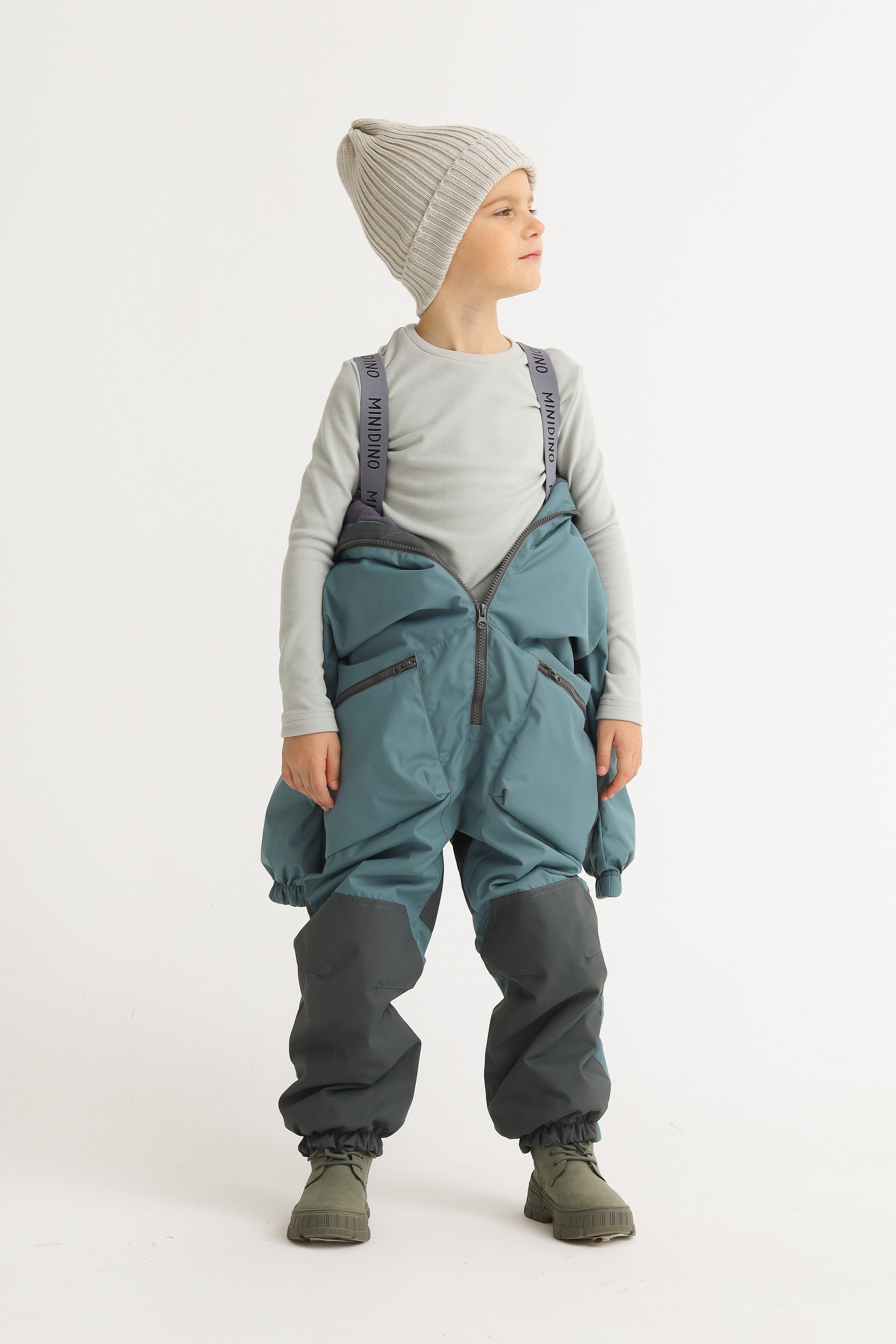 Комбинезон MINIDINO В-КОМ-010/1/ДКомбинезон детский демисезонный 3.0 васаби - фото 5