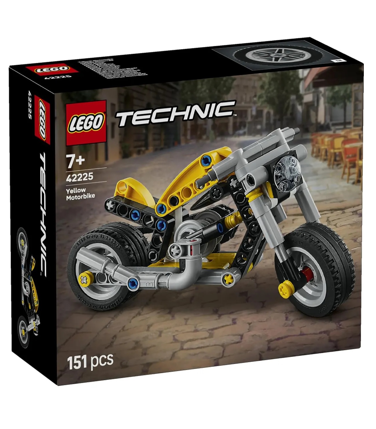 Конструктор LEGO Technic Желтый мотоцикл 151 дет. - фото 2