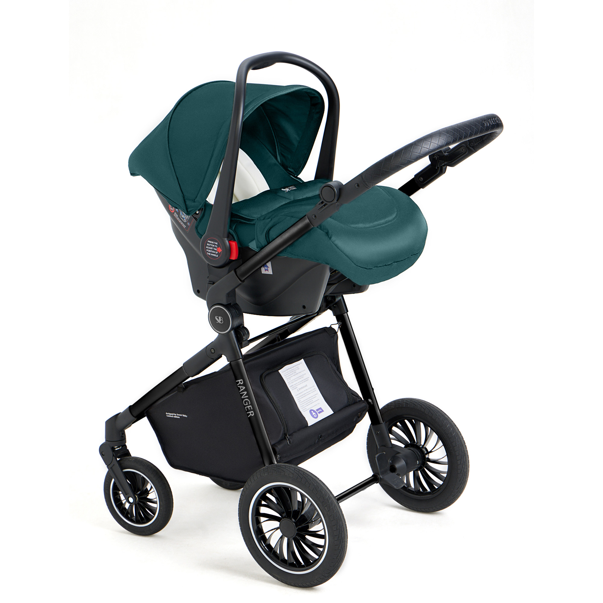 Коляска трансформер Sweet Baby зеленый - фото 19