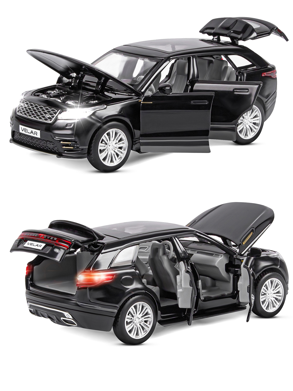 Внедорожник АВТОпанорама Land Rover Range Rover Velar 1:32 JB1200186 - фото 7