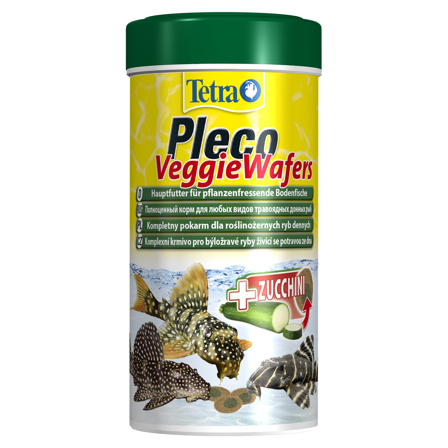 Корм для рыб Tetra 250мл Pleco Veggie Wafers донных корм-пластинки с добавлением цуккини - фото 1