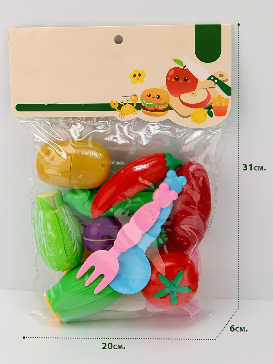 Игрушка TIPTOPOLIS овощи на липучках 13 предм. - фото 7