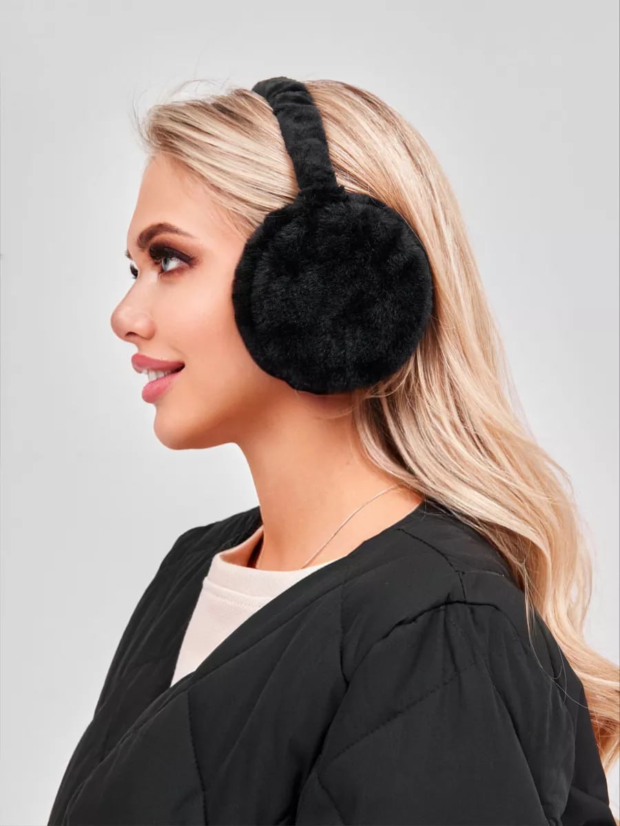 Наушники меховые LUXMAN Наушники/4338/black/dm/1 - фото 2