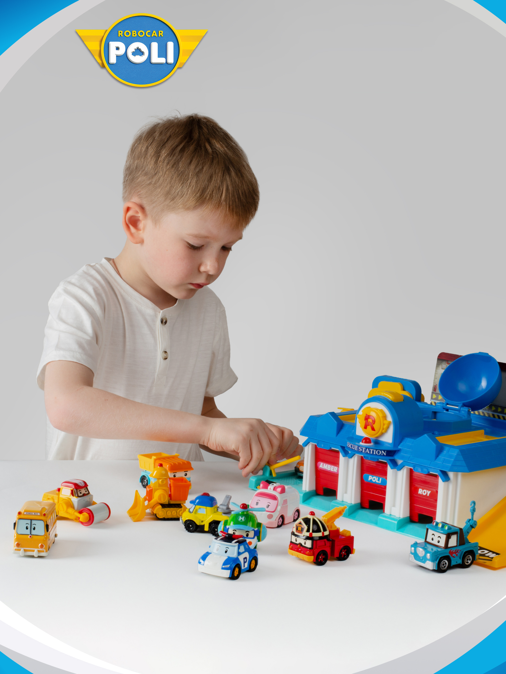 Пожарная машина Robocar Poli Рой металлическая 6 см MRT-0601 - фото 7