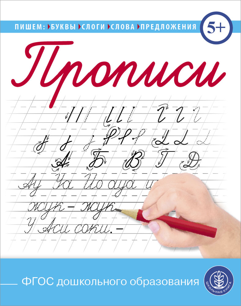 Комплект книг Школьная Книга Прописи. Пишем буквы слоги слова предложения 5 шт - фото 1