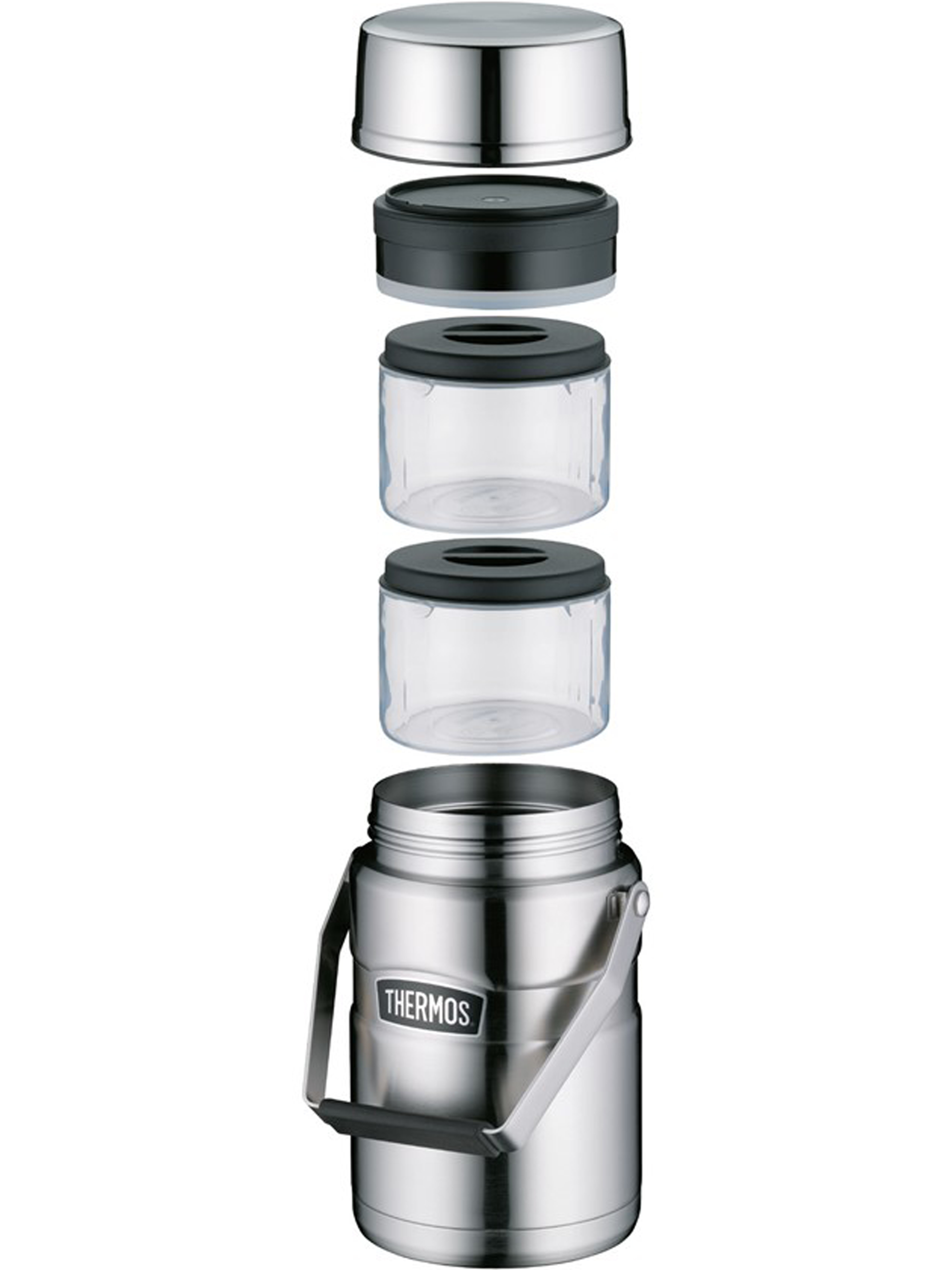 Термос для еды 1.39 литра 2 контейнерами THERMOS KING-3030 Big Boss – нержавеющая сталь герметичный тепло/холод 12/24 часа - фото 21