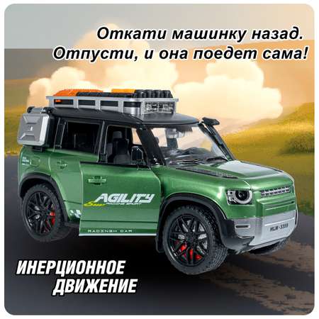 Внедорожник Bondibon Инерционная машинка свет звук 1:28