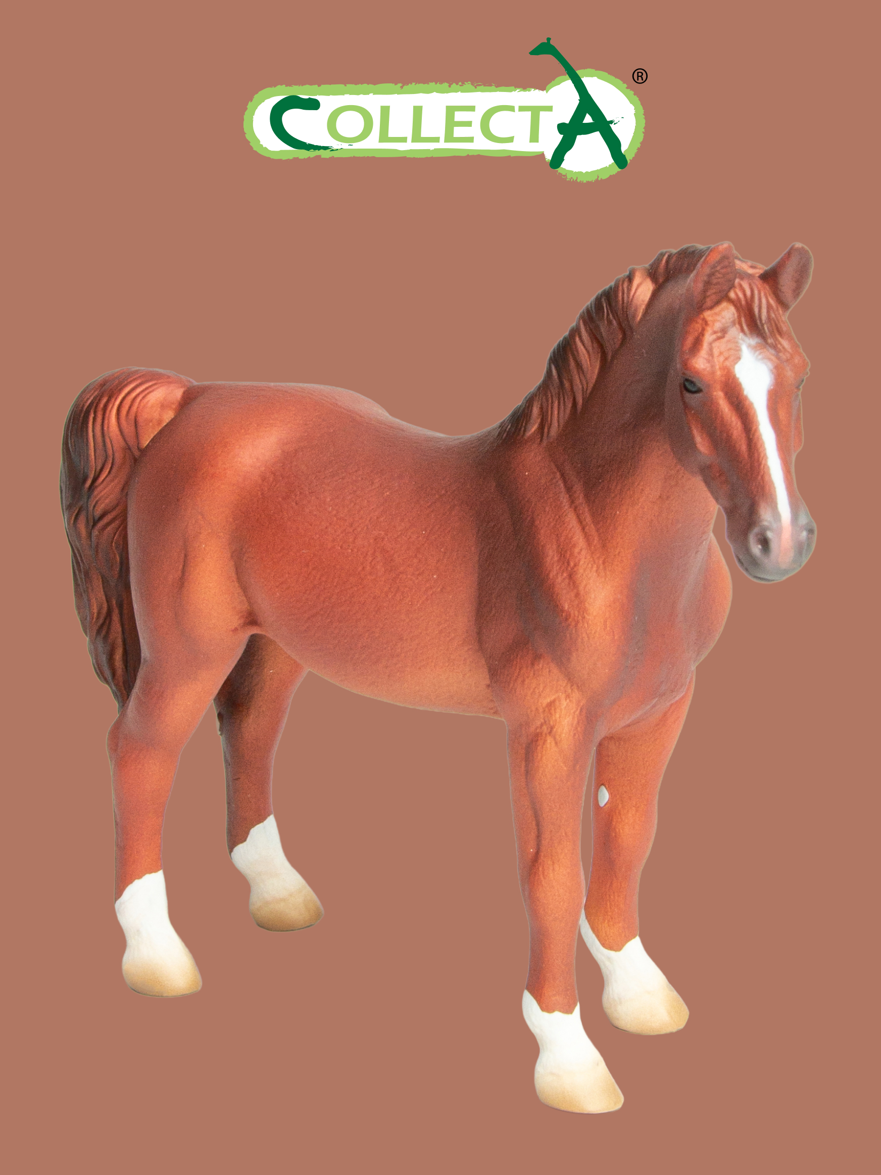 Фигурка Collecta Лошадь Гнедой жеребец - фото 1
