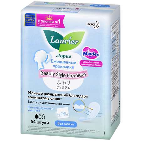 Прокладки гигиенические Laurier Premium на каждый день 54шт