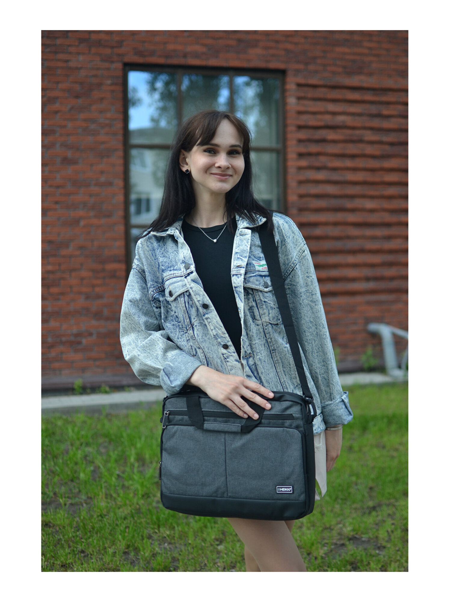 Сумка для ноутбука HEIKKI 15.6 дюймов портфель для документов через плечо - фото 17