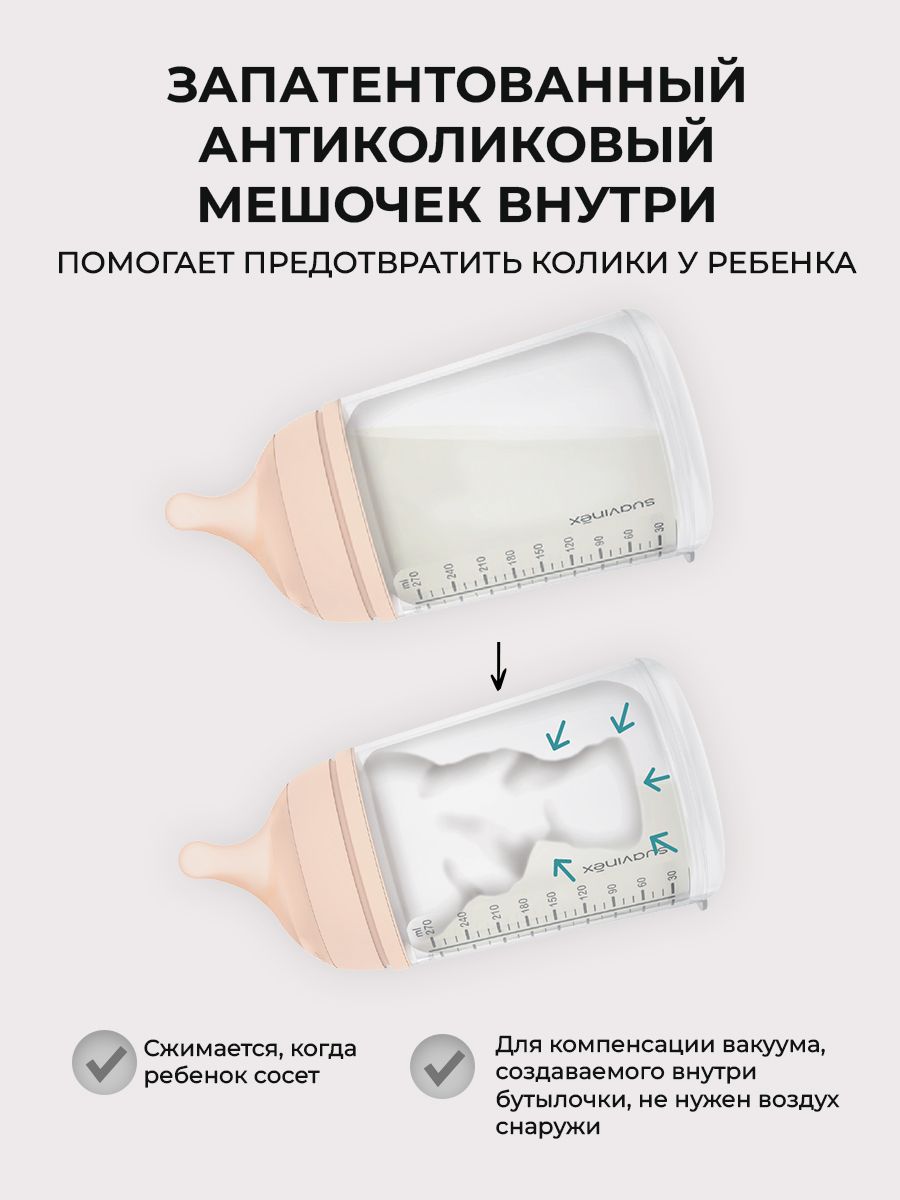 Бутылочка Suavinex 180 мл 2 шт. - фото 3
