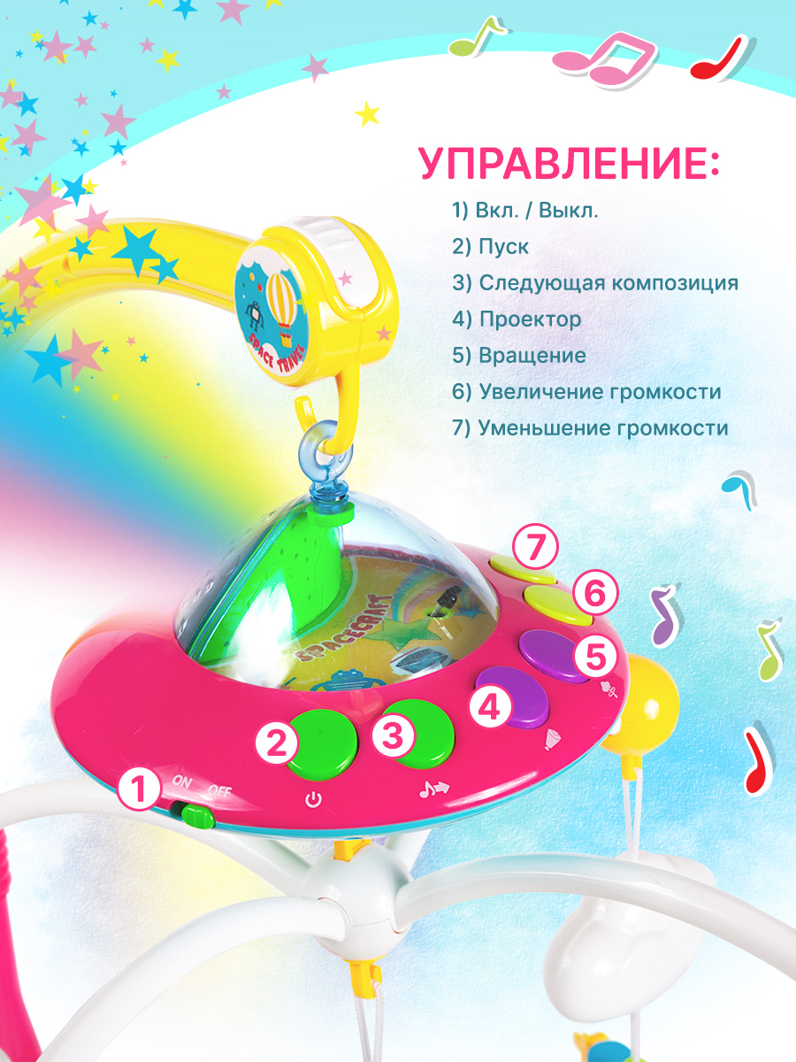 Мобиль Mioshi Развивающая игрушка - фото 4