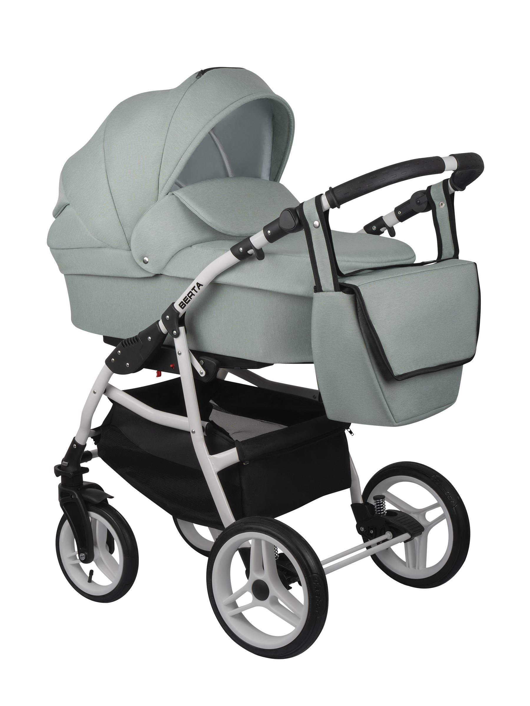 Коляска 3в1 alis Berta 08 светло-зеленый - фото 1