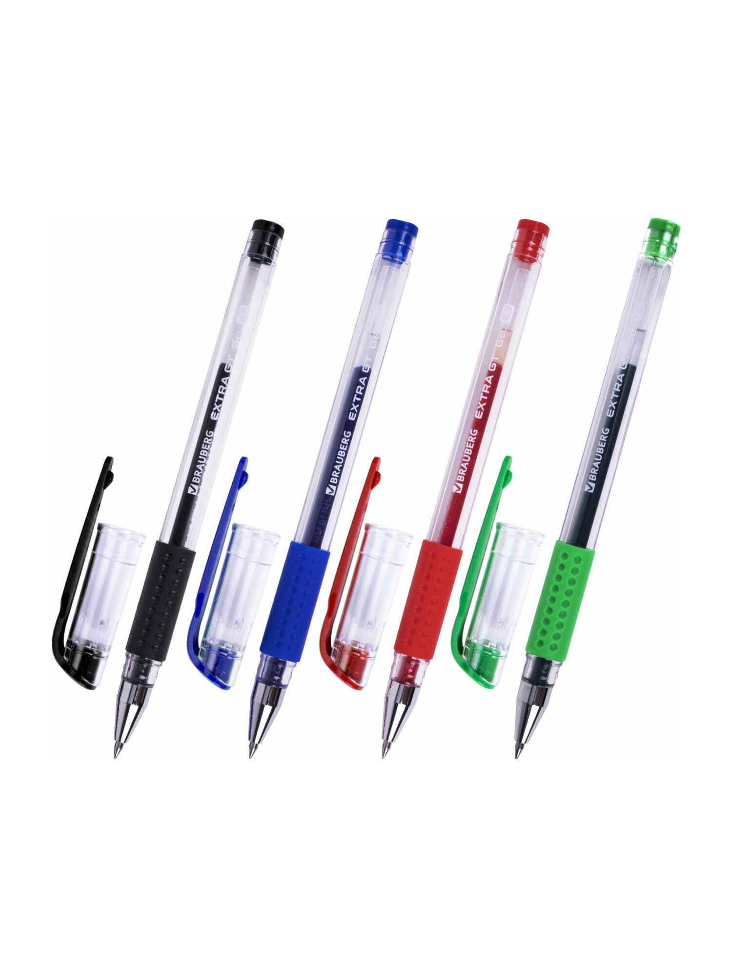 Ручка гелевая Brauberg 4 шт. - фото 7