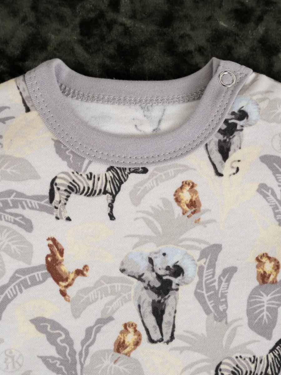 Песочник 3 шт Супер Пупс нбр/3прпе/ДжунглиСафариСерыйГолубой - фото 19