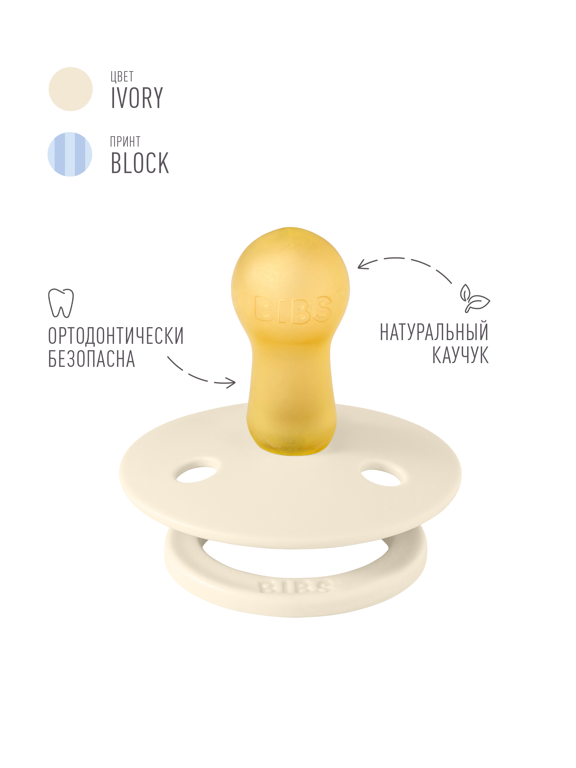 Набор BIBS латекс классическая от 6 мес. 2 шт. - фото 3