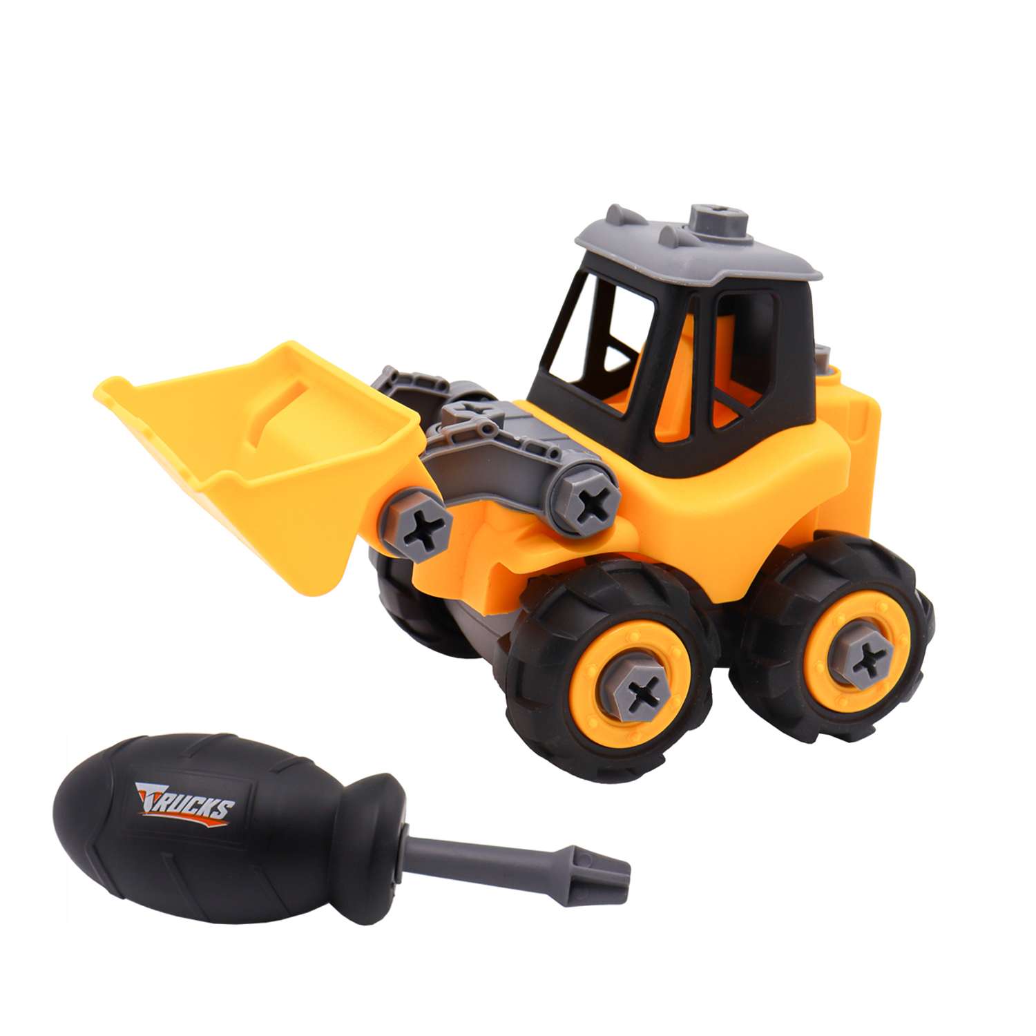 Конструктор Funky Toys Погрузчик эскаватор сборная игровая модель - фото 1