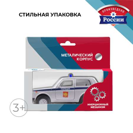 Полицейская машина . LADA Lada Niva 4х4/Лада Нива 4х4 1:34 серый в ассортименте