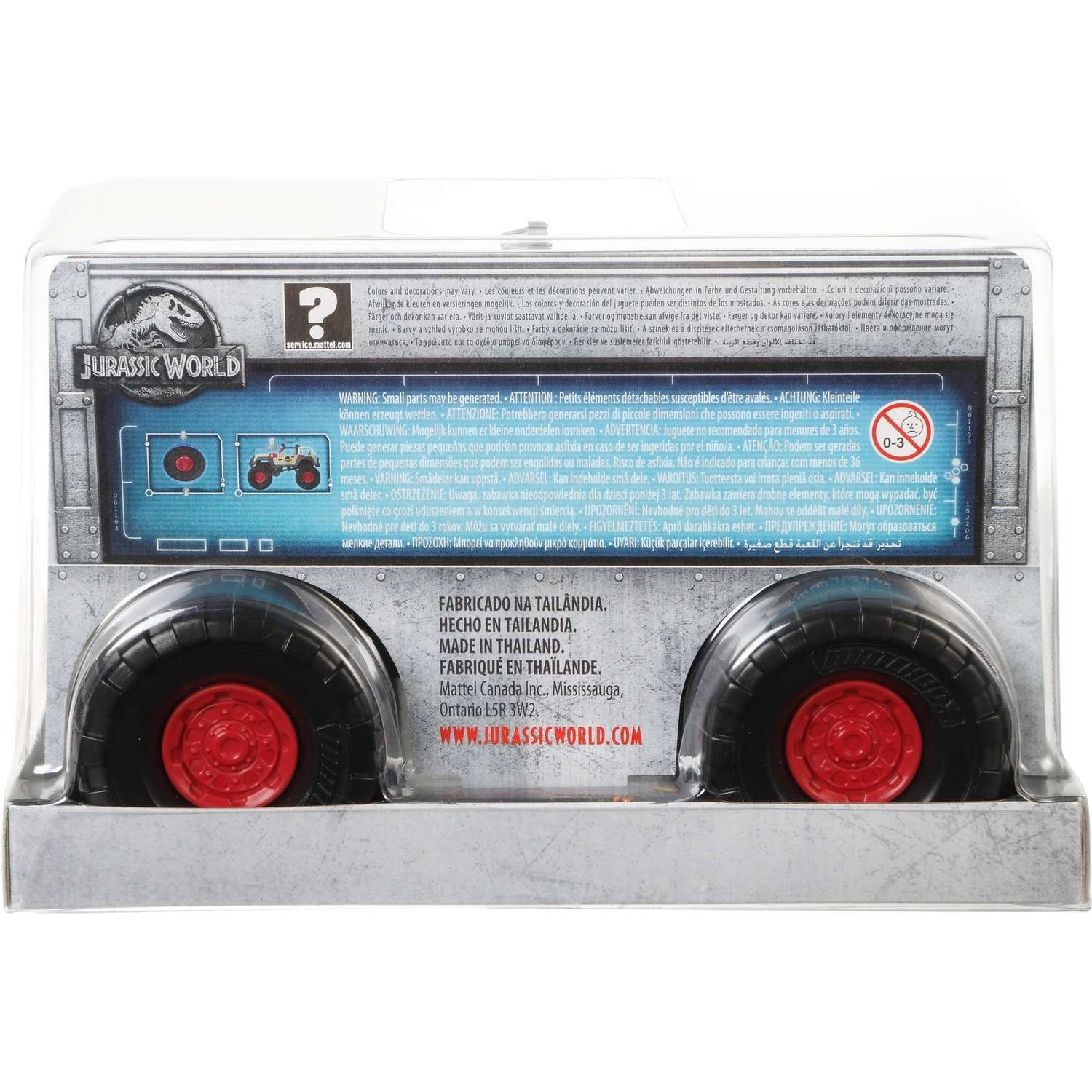 Автомобиль Matchbox Jeep Jurassic World Джип Вранглер 1:24 FMY48 - фото 3